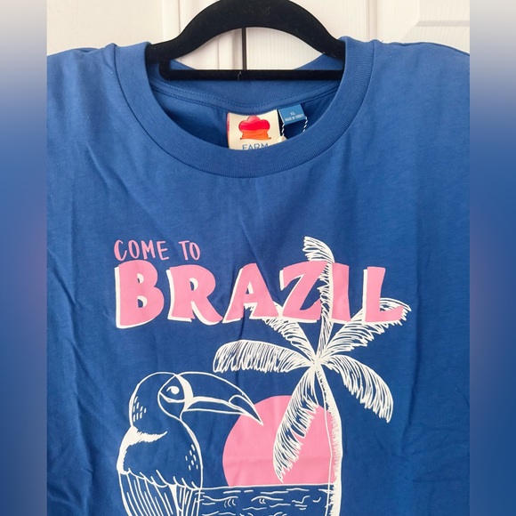 Farm Rio Brazil Muscle Cotton Tee, Size XL - Picture 6 of 9